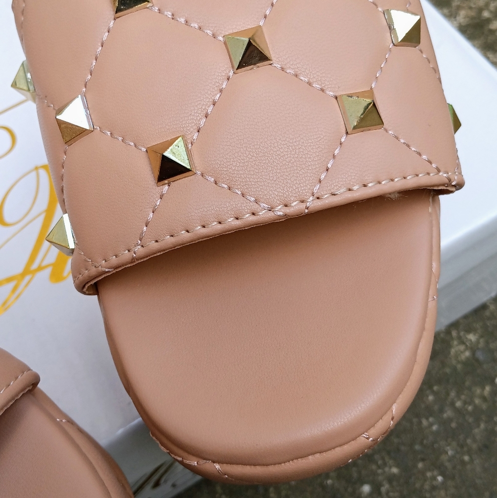 Ladies Platform Slides - Picture 3 of 4